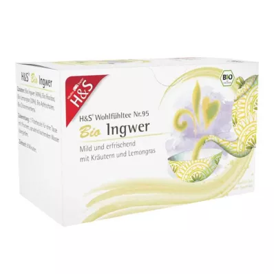 H&amp;S Sacchetto filtro zenzero organico, 20X2 g