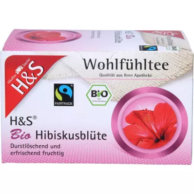 H&amp;S Sacchetto filtro per fiori di ibisco biologici, 20X1,75 g