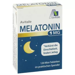 MELATONIN mini compresse da 1 mg in dispenser, 120 pezzi