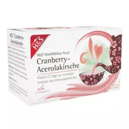 H&amp;S Cranberry-Acerola Cherry con Vitamina C Fbtl., 20X2,8 g