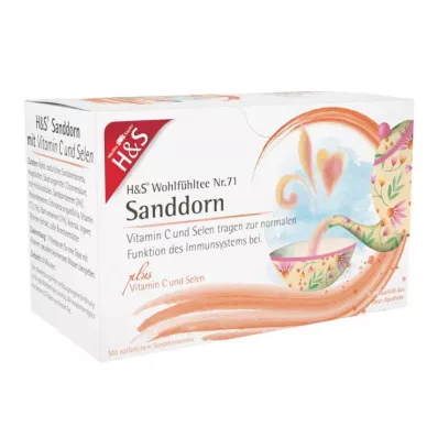 H&amp;S Bustina filtro allolivello spinoso con vitamina C e selenio, 20X2,5 g