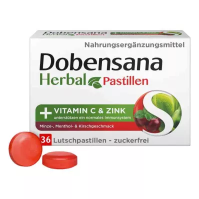 Dobensana Herbal Kirschgeschm.vit.c &amp; Pastiglia di zinco.(36 pezzi)