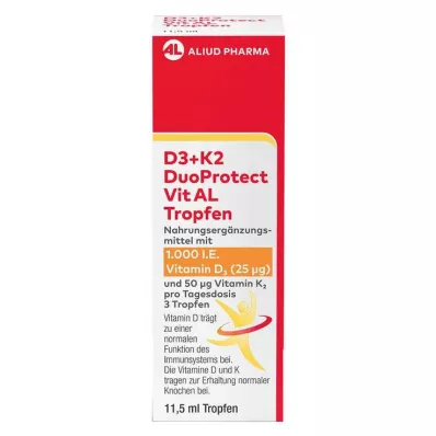 D3+K2 DuoProtect Vit AL 1000 U.I. /50 µg gocce, 11,5 ml