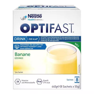 OPTIFAST Polvere di banana da bere, 8X55 g