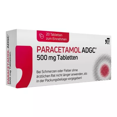 PARACETAMOL ADGC® compresse da 500 mg, 20 pz PARACETAMOL ADGC® compresse da 500 mg, 20 pz