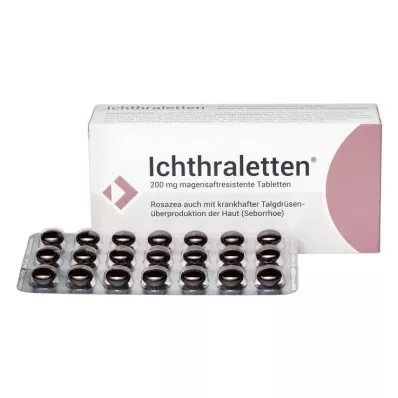 Ichthraletten® compresse da 200 mg per la rosacea, 84 pezzi Ichthraletten® compresse da 200 mg per la rosacea, 84 pezzi