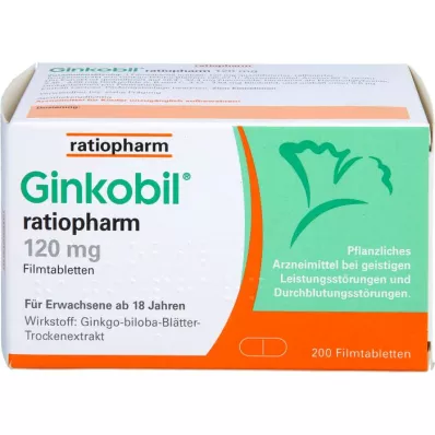 GINKOBIL-ratiopharm 120 mg compresse rivestite con film, 200 pz