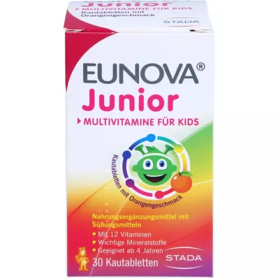 EUNOVA Compresse masticabili Junior al gusto di arancia, 30 pz
