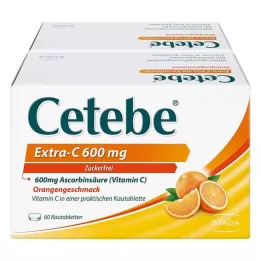 CETEBE Extra-C 600 mg compresse masticabili, 120 pezzi
