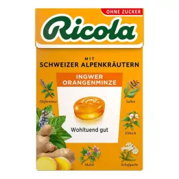 RICOLA o.Z.Box Caramelle alla menta arancia e zenzero, 50 g