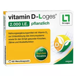 VITAMIN D-LOGES 2.000 U.I. capsule molli vegetali, 60 pz