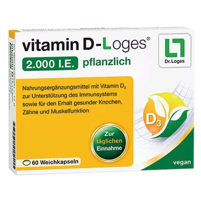VITAMIN D-LOGES 2.000 U.I. capsule molli vegetali, 60 pz