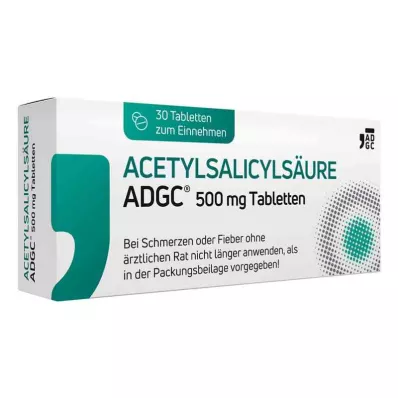 ACETYLSALICYLSÄURE ADGC compresse da 500 mg, 30 pezzi ACETYLSALICYLSÄURE ADGC compresse da 500 mg, 30 pezzi