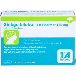 GINKGO BILOBA-1A Pharma 120 mg Compresse rivestite con film, 30 Capsule