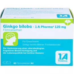 GINKGO BILOBA-1A Pharma 120 mg Compresse rivestite con film, 60 Capsule