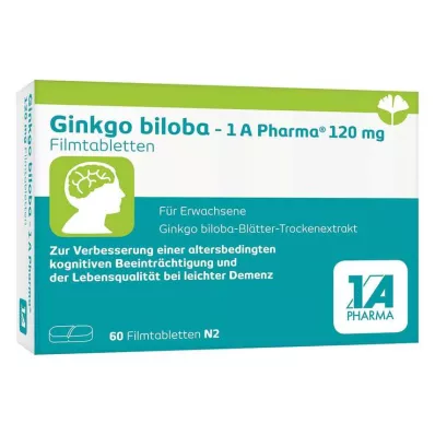Ginkgo biloba - 1 A Pharma® 120 mg compresse rivestite con film, 60 pz Ginkgo biloba - 1 A Pharma® 120 mg compresse rivestite con film, 60 pz