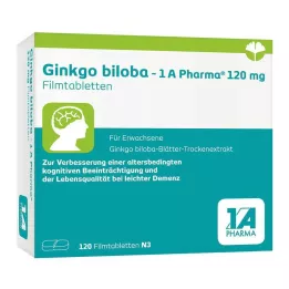 GINKGO BILOBA-1A Pharma 120 mg Compresse rivestite con film, 120 Capsule