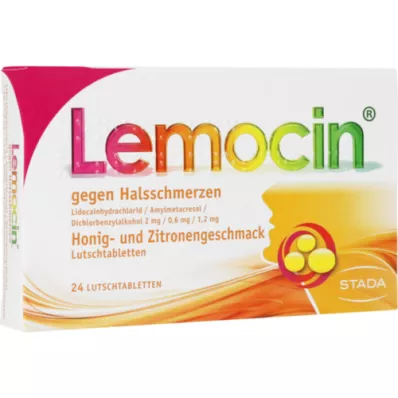 LEMOCIN contro il mal di gola Miele-u.Zitroneng.Lut., 24 pz