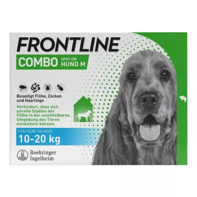 FRONTLINE COMBO contro zecche, pulci nei cani M (10-20 kg), 3 pz FRONTLINE COMBO contro zecche, pulci nei cani M (10-20 kg), 3 pz