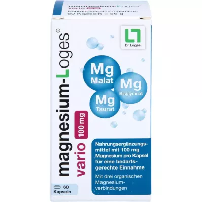 MAGNESIUM-LOGES capsule vario 100 mg, 60 pz