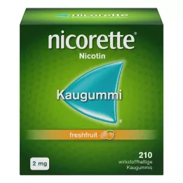 NICORETTE Gomma da masticare al frutto fresco da 2 mg, 210 pezzi