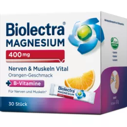 BIOLECTRA Magnesio 400 mg Nervi &amp; Muscle Vital, 30X1,9 g