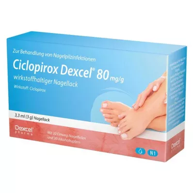 Ciclopirox Dexcel® 80 mg/g smalto attivo, 3,3 ml Ciclopirox Dexcel® 80 mg/g smalto attivo, 3,3 ml