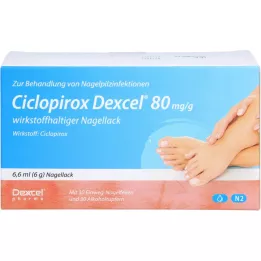 CICLOPIROX Dexcel 80 mg/g principio attivo smalto per unghie, 6,6 ml
