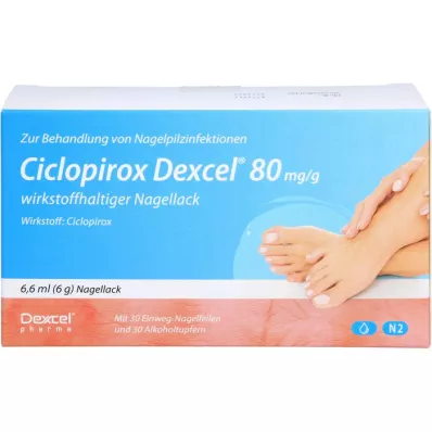 CICLOPIROX Dexcel 80 mg/g principio attivo smalto per unghie, 6,6 ml