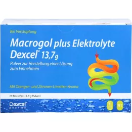 MACROGOL più Elettroliti Dexcel 13,7 g PLE, 10 pz