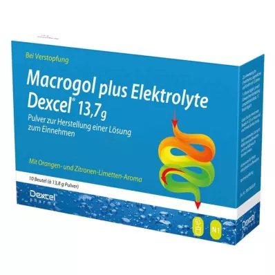MACROGOL più Elettroliti Dexcel 13,7 g PLE, 10 pz