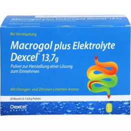 MACROGOL più elettroliti Dexcel 13,7 g PLE, 20 pz