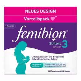 FEMIBION 3 Confezione combinata per lallattamento al seno, 2X112 pezzi