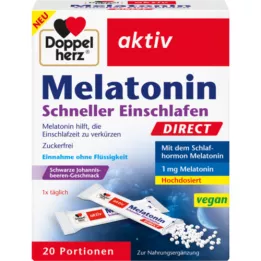 DOPPELHERZ Melatonina Direct Faster Sleep, 20 Capsule