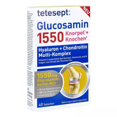 Tetesept Glucosamine 1550 compresse rivestite con film (40 pezzi) Tetesept Glucosamine 1550 compresse rivestite con film (40 pezzi)