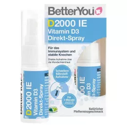 BETTERYOU 2000 U.I. di vitamina D3 spray diretto, 15 ml