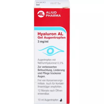 HYALURON AL Gel collirio 3 mg/ml, 1X10 ml