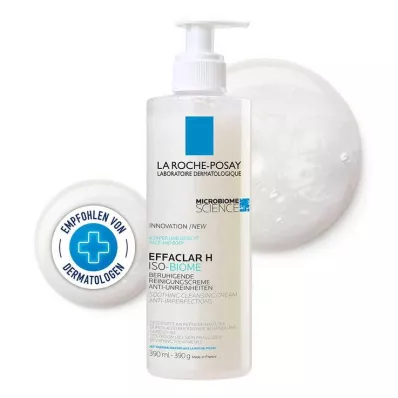 Crema detergente La Roche Posay Effaclar H Iso-Biome, 390 ml
