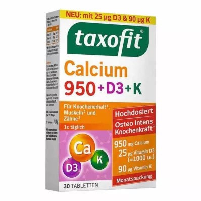 Taxofit Calcio 950 + D3 + K compresse, 30 pz