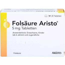 FOLSÄURE ARISTO compresse da 5 mg, 20 pezzi