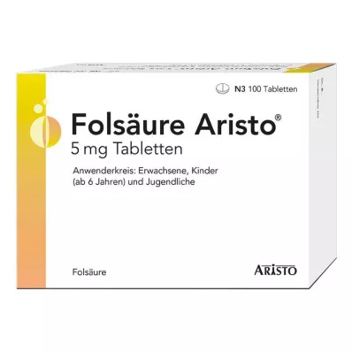 Acido folico Aristo 5 mg compresse, 100 pz Acido folico Aristo 5 mg compresse, 100 pz