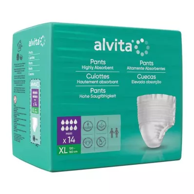 Pantaloni per incontinenza Alvita maxi xl, 14 pz