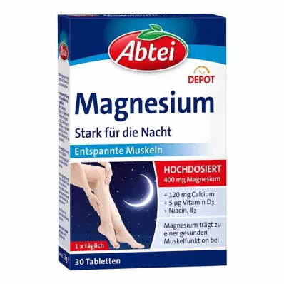 Abbey Magnesium Strong per le compresse di Depot notturno, 30 pz Abbey Magnesium Strong per le compresse di Depot notturno, 30 pz
