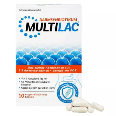 MULTILAC Capsule enteriche di Synbiotic Intestinal, 10 pz MULTILAC Capsule enteriche di Synbiotic Intestinal, 10 pz