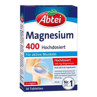 Abbey Magnesium 400 compresse ad alto dosaggio, 30 pz Abbey Magnesium 400 compresse ad alto dosaggio, 30 pz