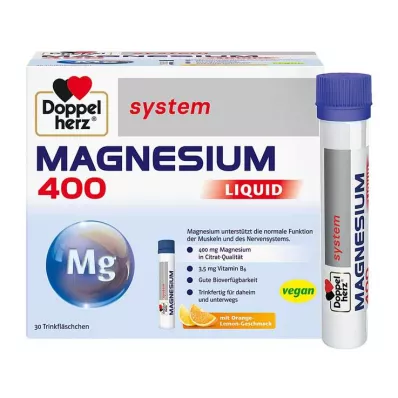 Doppelherz Magnesium 400 Fiala per bere sistema liquido, 30 pz