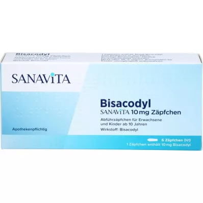 BISACODYL SANAVITA supposta da 10 mg, 6 pezzi