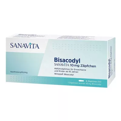 Bisacodyl Sanavita 10 mg supposte, 6 pz