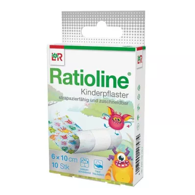 I cerotti per bambini Ratioline possono essere tagliati a misura 6 cmx1 m, 10 pezzi