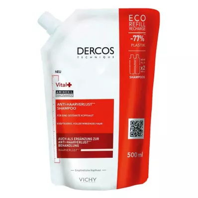 VICHY DERCOS Shampoo+ricarica Vital, 500 ml